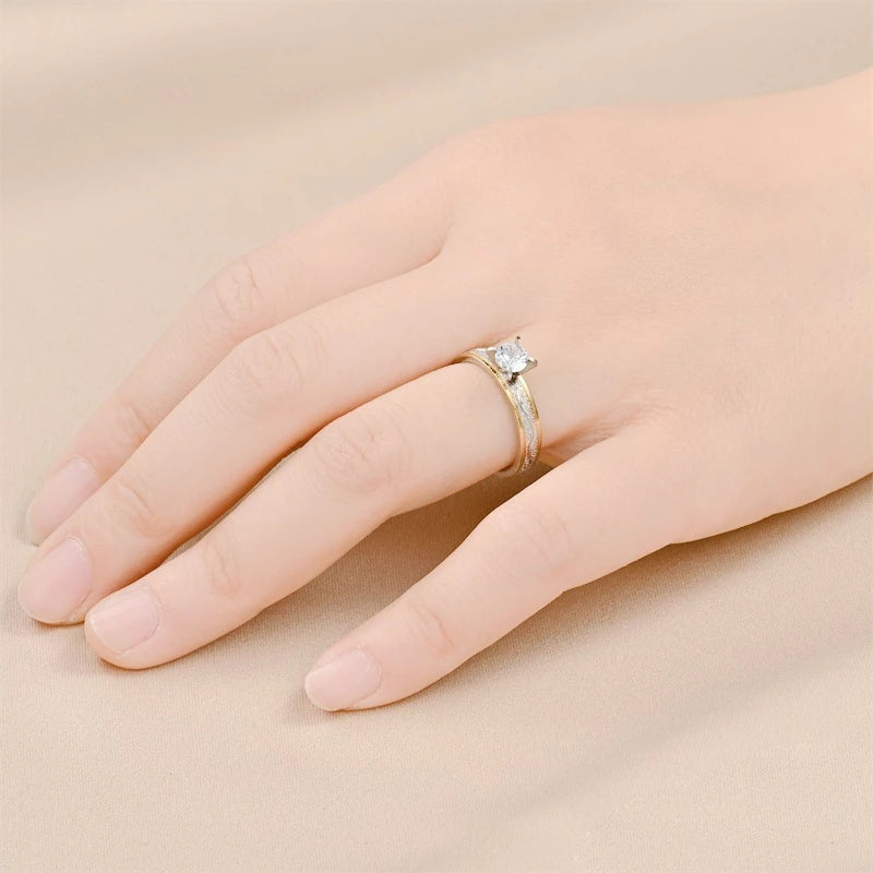 2-Piece Gold and Silver Rings – Size 7 Minimalist Stackable Jewelry for Women