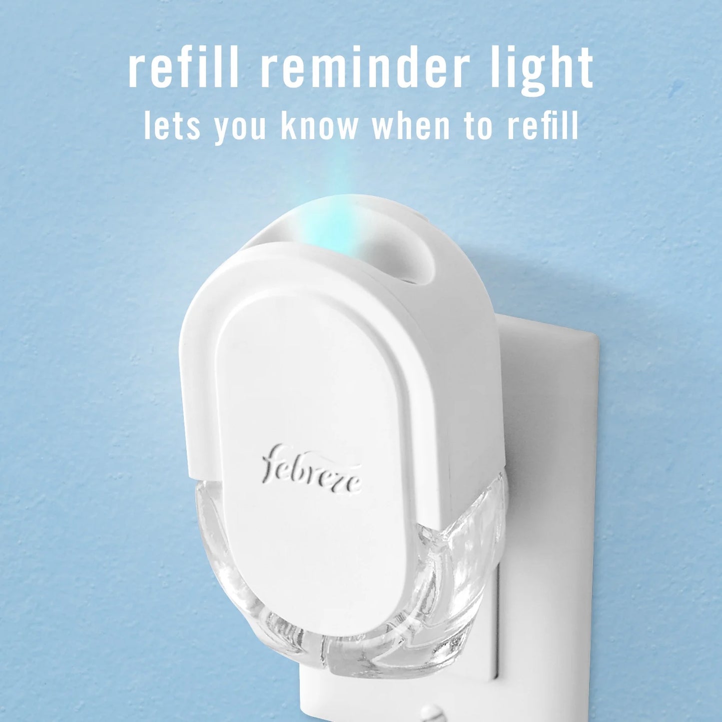 Febreze Plug In Air Freshener, Odor-Fighting Scented Oil Refill, Gain Original, 3 Refills