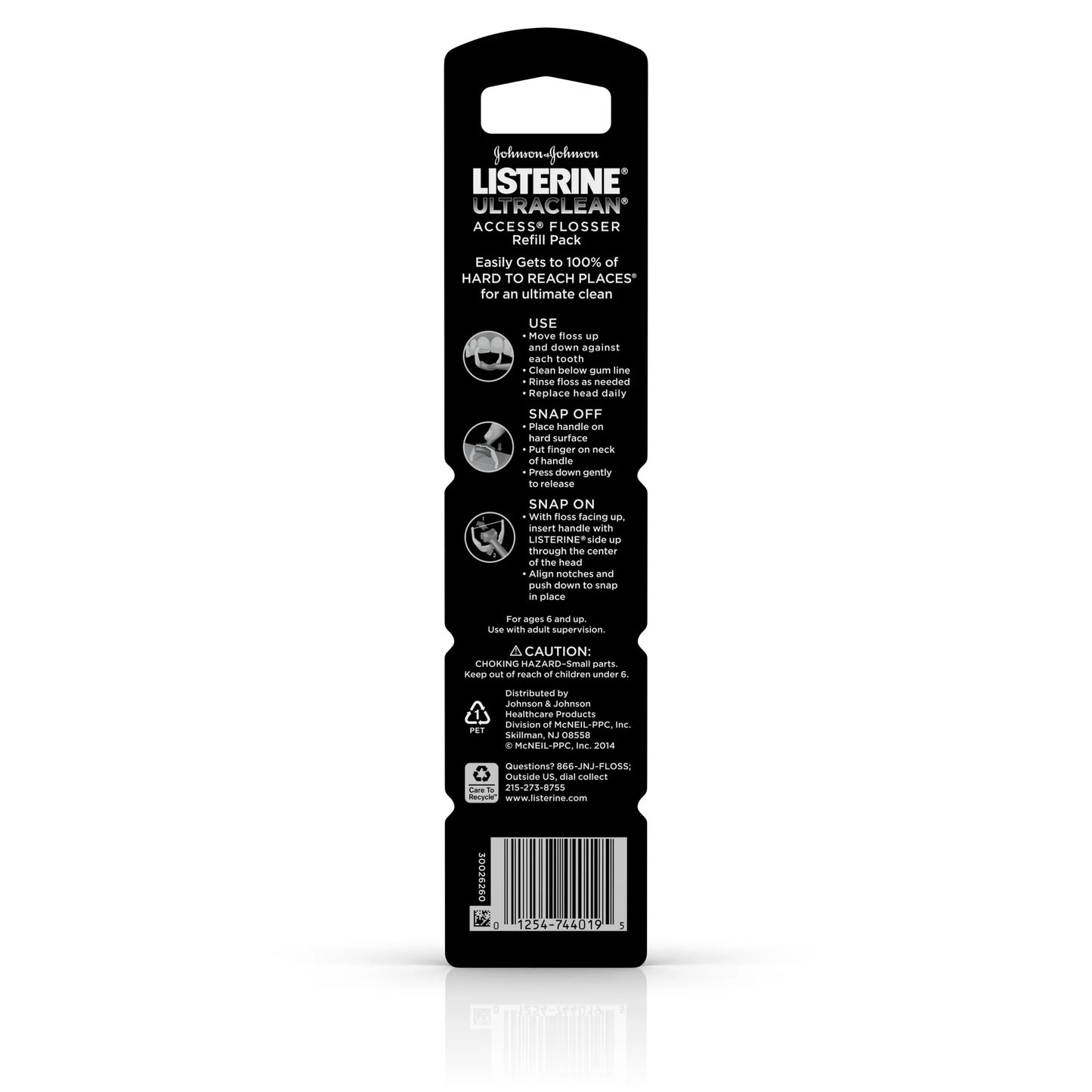 Listerine Ultraclean Access Mint Flosser Refill Heads