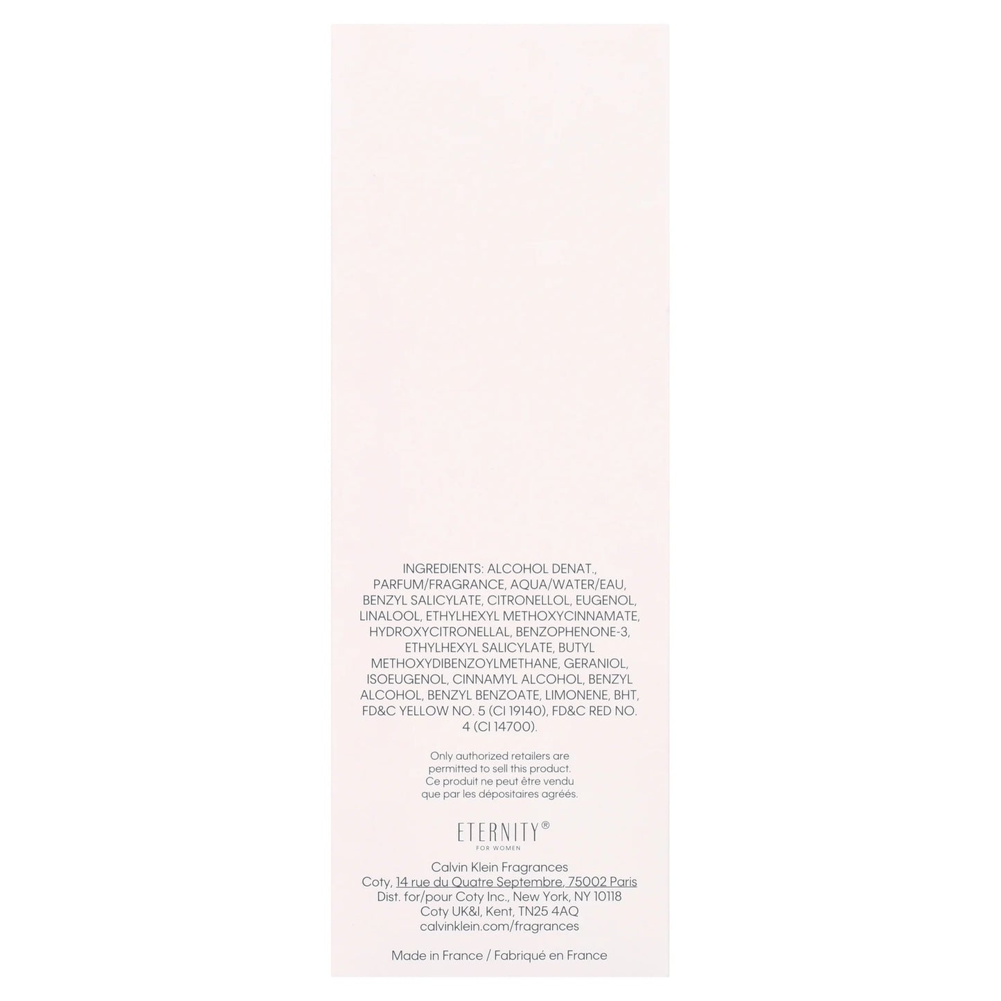 Calvin Klein Eternity, Eau de Parfum, Perfume for Women, 3.4 Oz