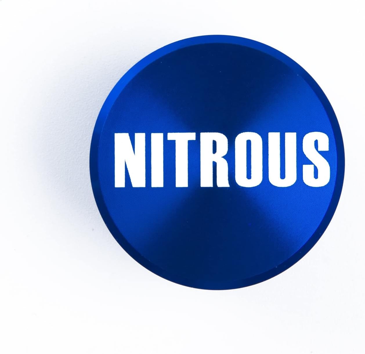 Nitrous Cigarette Lighter Push Button Plug Replacement Cover, Aluminum Blue, Fit Cars Trucks SUVs with 12V Power Source