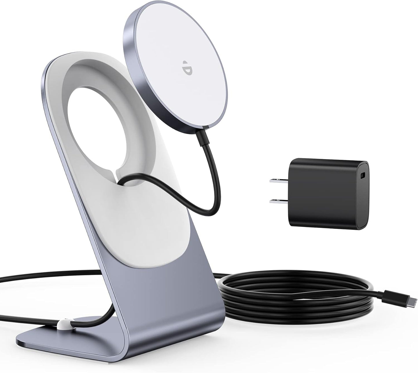 Wireless Charger, Mag-Safe Charger+20W USB C Adapter Fast Wireless Charging Stand