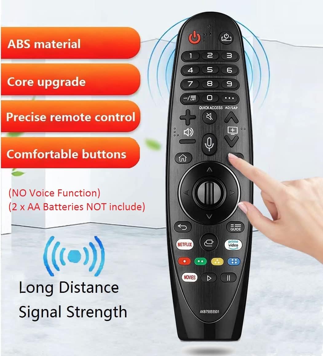 Universal Replacement Remote Control for LG TV AKB75855501 Remote, Compatible with All LG TV Models, AN-MR20GA AN-MR600G AN-MR650G ANMR650A
