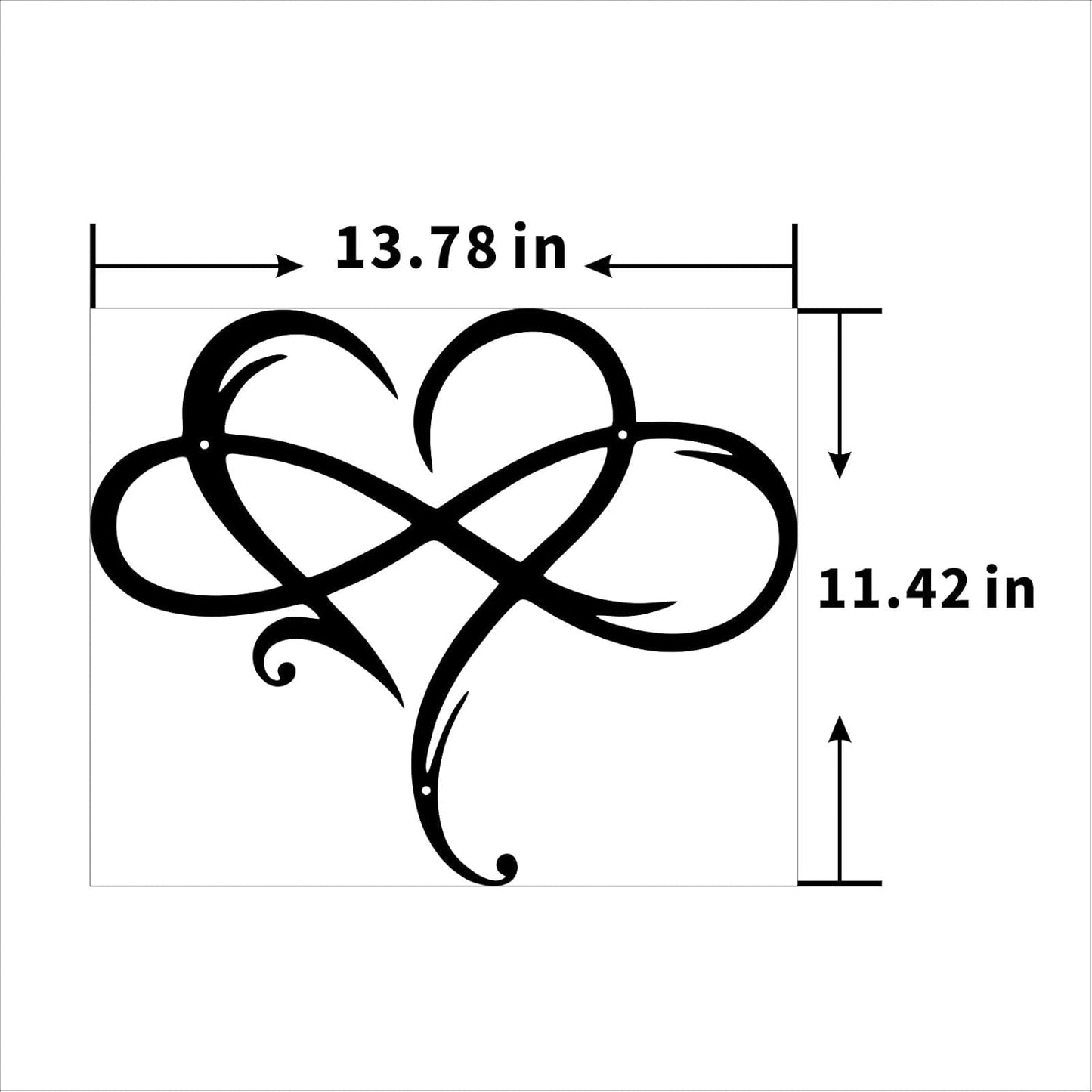 Eternal Love Infinite Heart Wall Decor