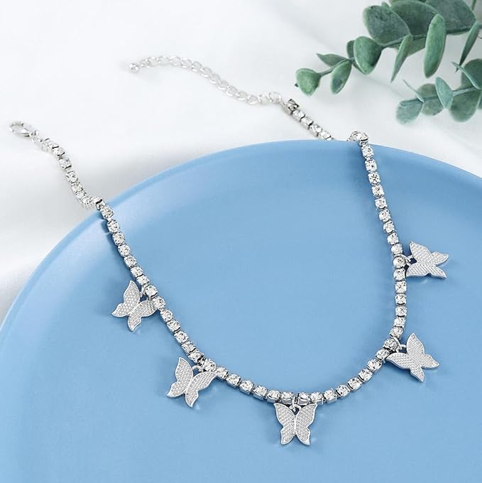 π¦ Sparkle with Grace β Rhinestone Butterfly Jewelry Set β¨