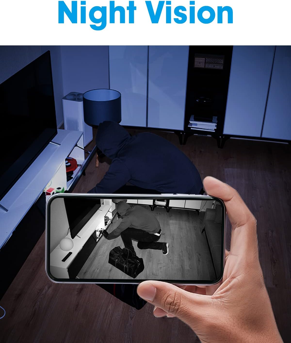 Hidden Camera Smoke Detector WiFi Spy Camera Hidden Cameras with Video HD 1080P