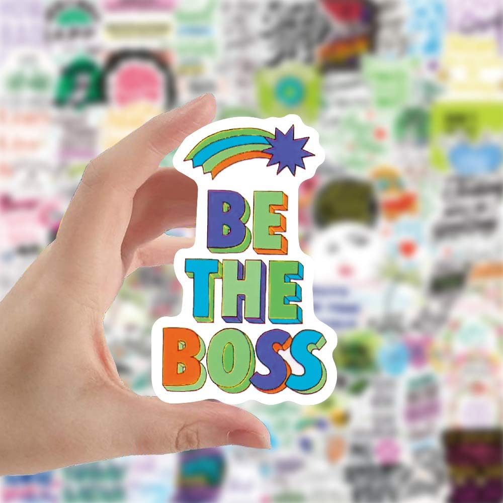 200pcs Inspirational Word Stickers Pack – Motivational Quote Decals for All Ages