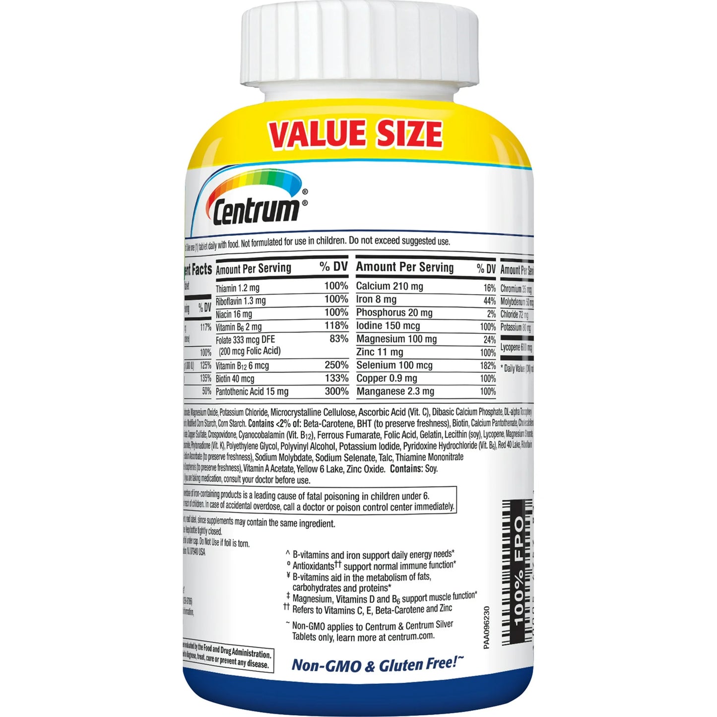 Centrum Multivitamins for Men, Multivitamin/Multimineral Supplement - 250 Count