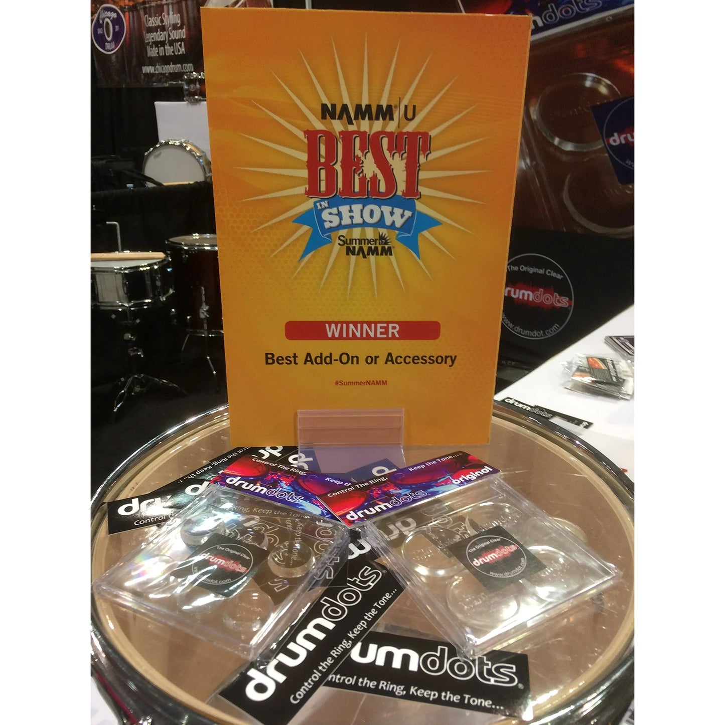 Drumdots - Drum Dampening Control that Reduces the Over-Ring Without Changing the Tone of your Drum