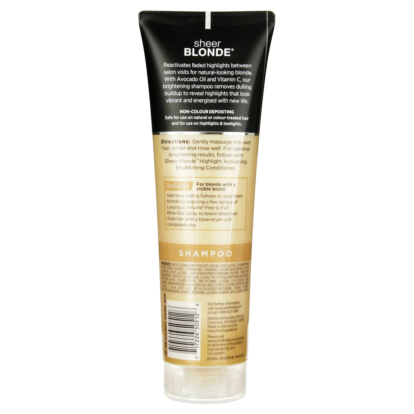 John Frieda Sheer Blonde Highlight Activating Brightening Shampoo, Darker Blondes, 8.45 Fl Oz