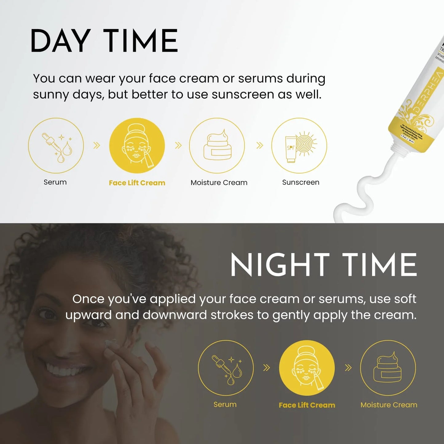 Advanced Face Lift Cream, Wrinkle Cream For Face, Instant Skin Tightening Cream For Face, Instant Eye Lift, Neck & Face Tightening, Visibly Smoothing Sagging Skin, Puffiness.1oz