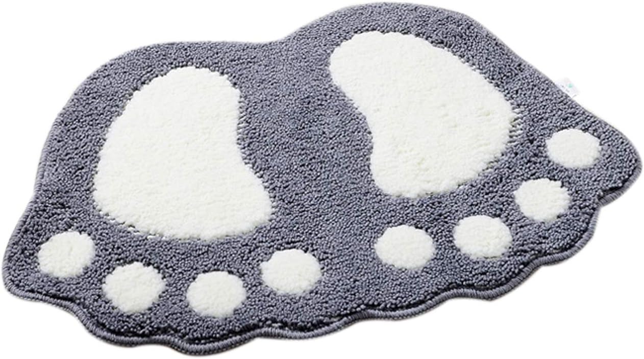 Cute Big Feet Bathroom Rug β Non-Slip Bath Mat for Kids & Adults, Soft Washable 24βx16β Floor Mat β Fun Design, Quick-Dry
