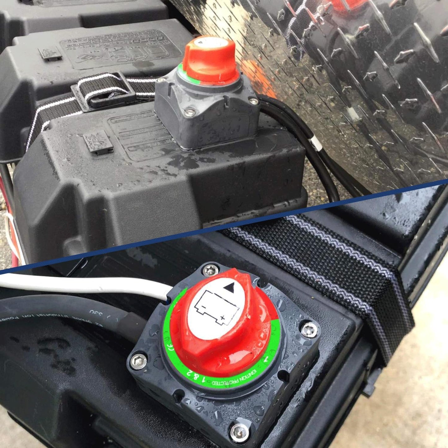 Battery Switch 1-2-Both-Off 12V 24V 48V 600A High Current Heavy Duty for Truck Vehicle Trailer RV Marine Boat Yacht