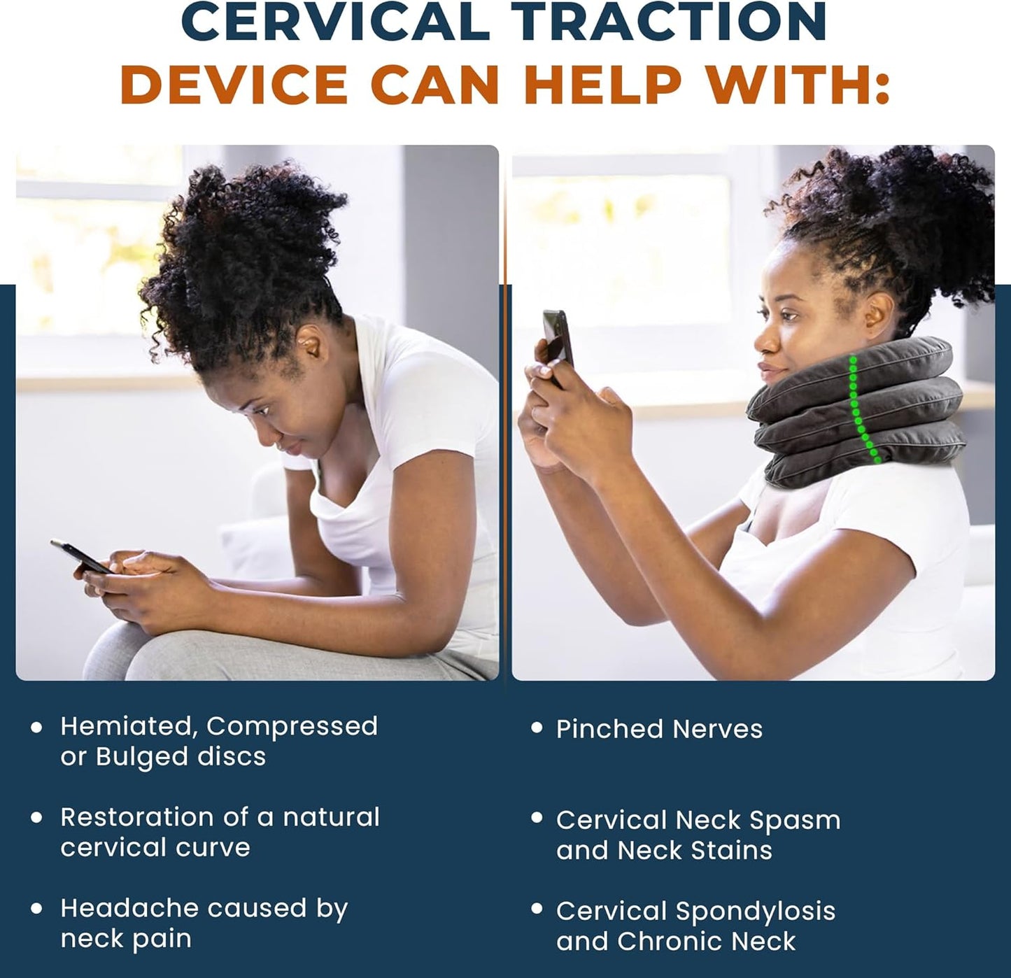 Neck Stretcher & Cervical Traction Device – Neck Brace for Pain Relief and Support