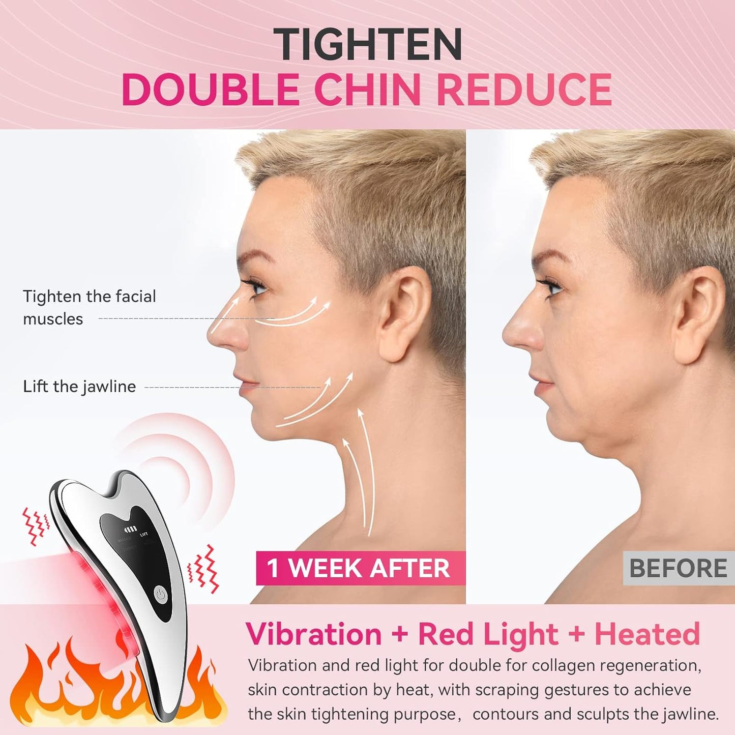 Electric Gua Sha Facial Tools - Face Sculpting Tool/Lift Device Anti-Aging, Wrinkles