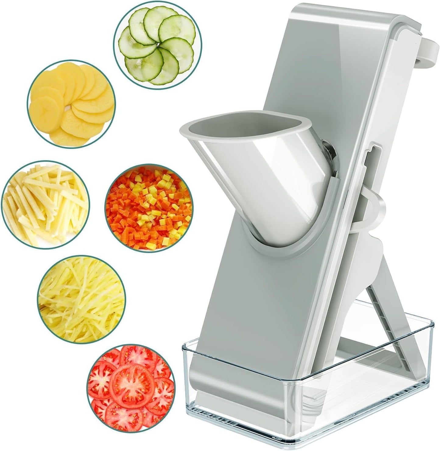 Adjustable Stainless Steel Vegetable Slicer & Chopper – Multifunctional Safe Dicer for Home & Commercial Use