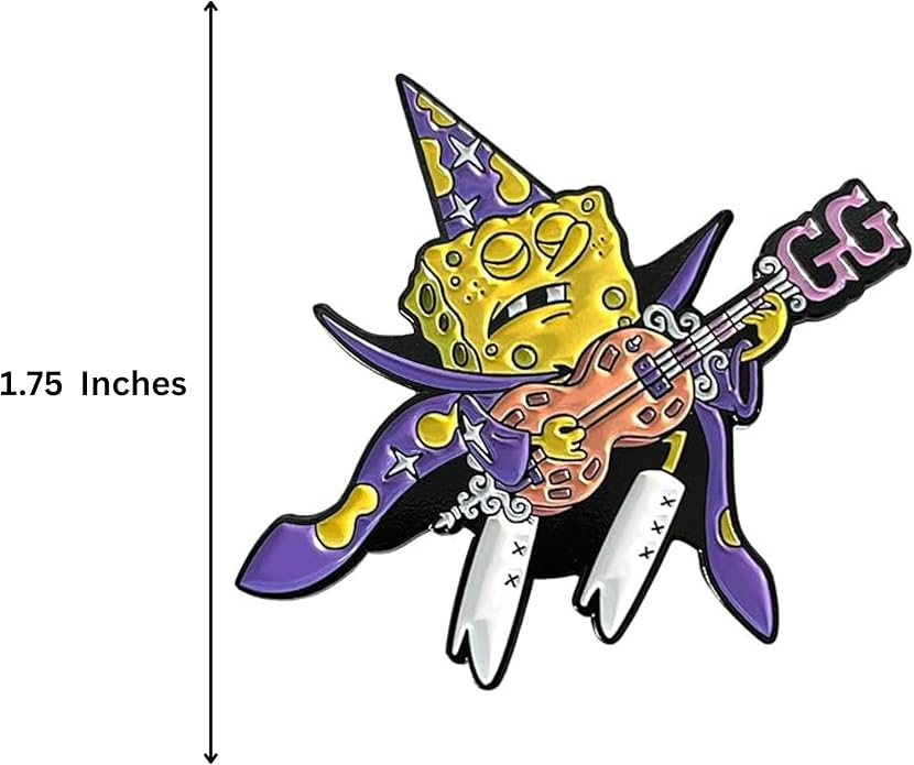 🎸 SpongeBob “Goofy Goober Rock” Enamel Pin – Fun Collectible Cartoon Lapel Badge