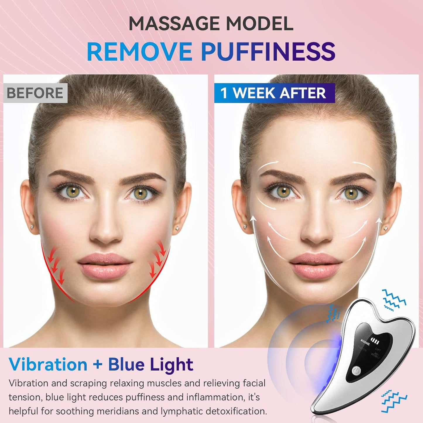 Electric Gua Sha Facial Tools - Face Sculpting Tool/Lift Device Anti-Aging, Wrinkles