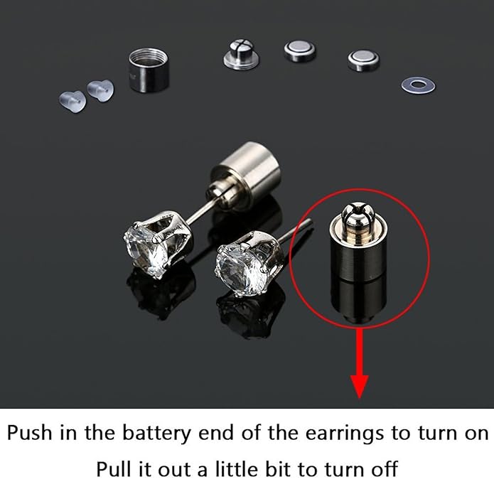 π‘ Blue LED Light Up Earrings β Glow in Style at Every Party! β¨