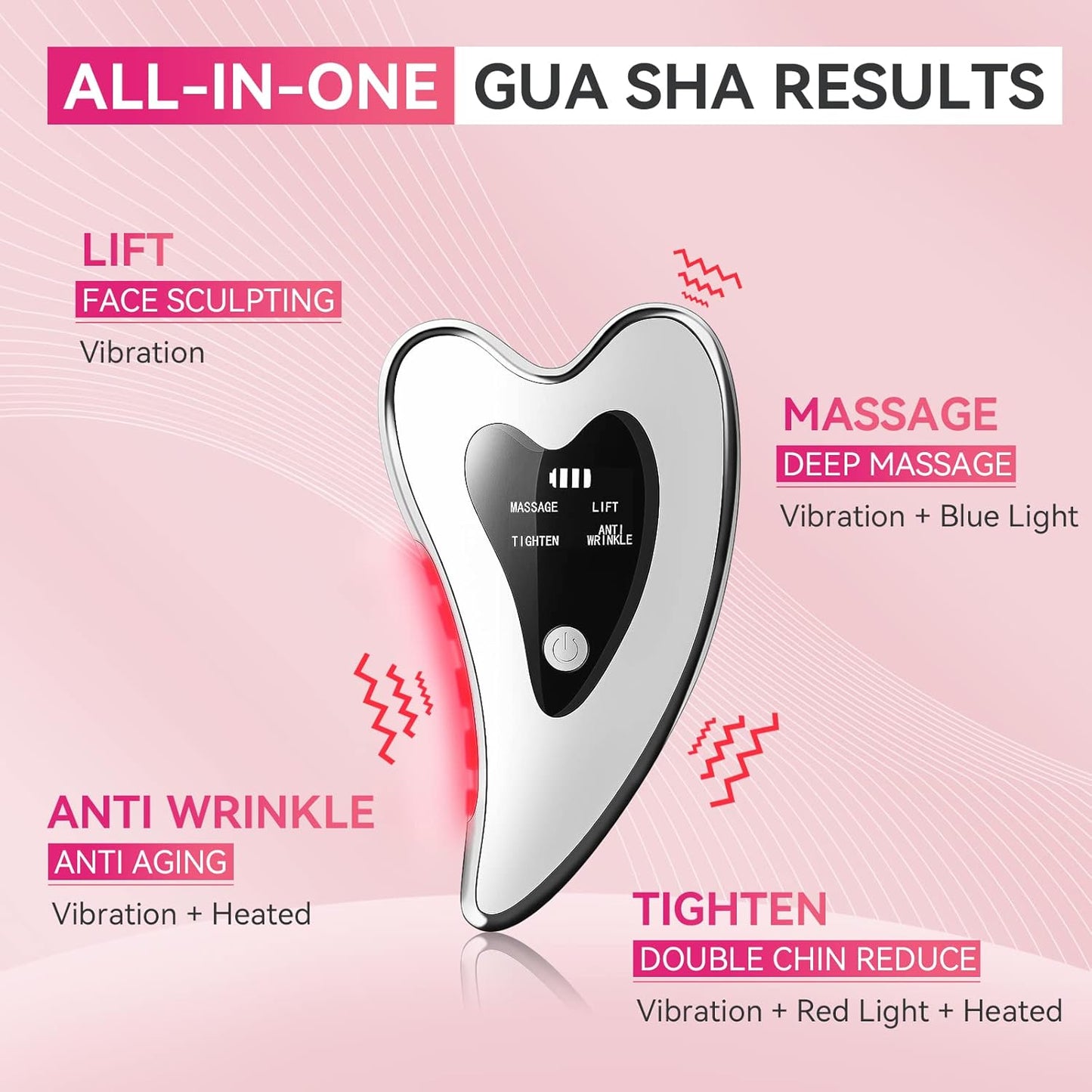 Electric Gua Sha Facial Tools - Face Sculpting Tool/Lift Device Anti-Aging, Wrinkles