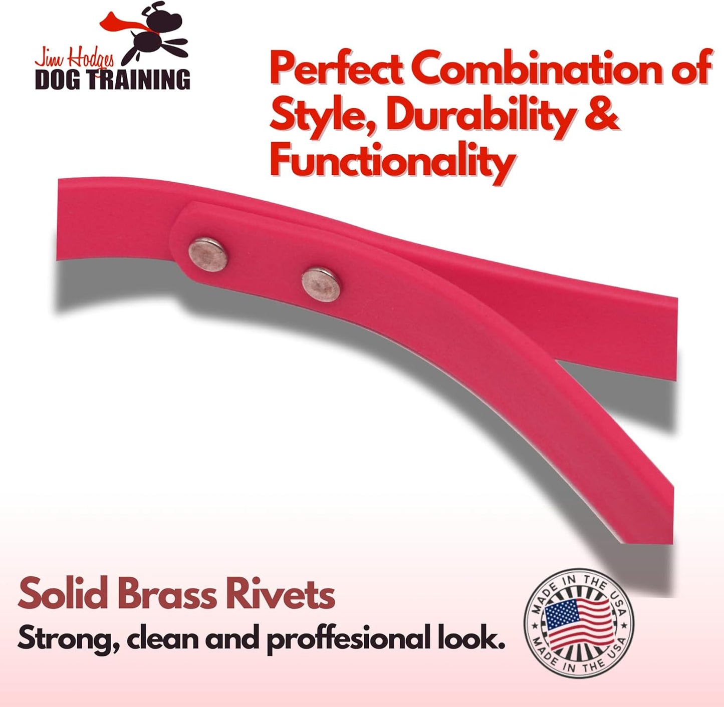 Gummy Dog Leash, Biothane, Dog Training Leash 6 Foot Length for Small, Medium & Large Dogs or Puppies