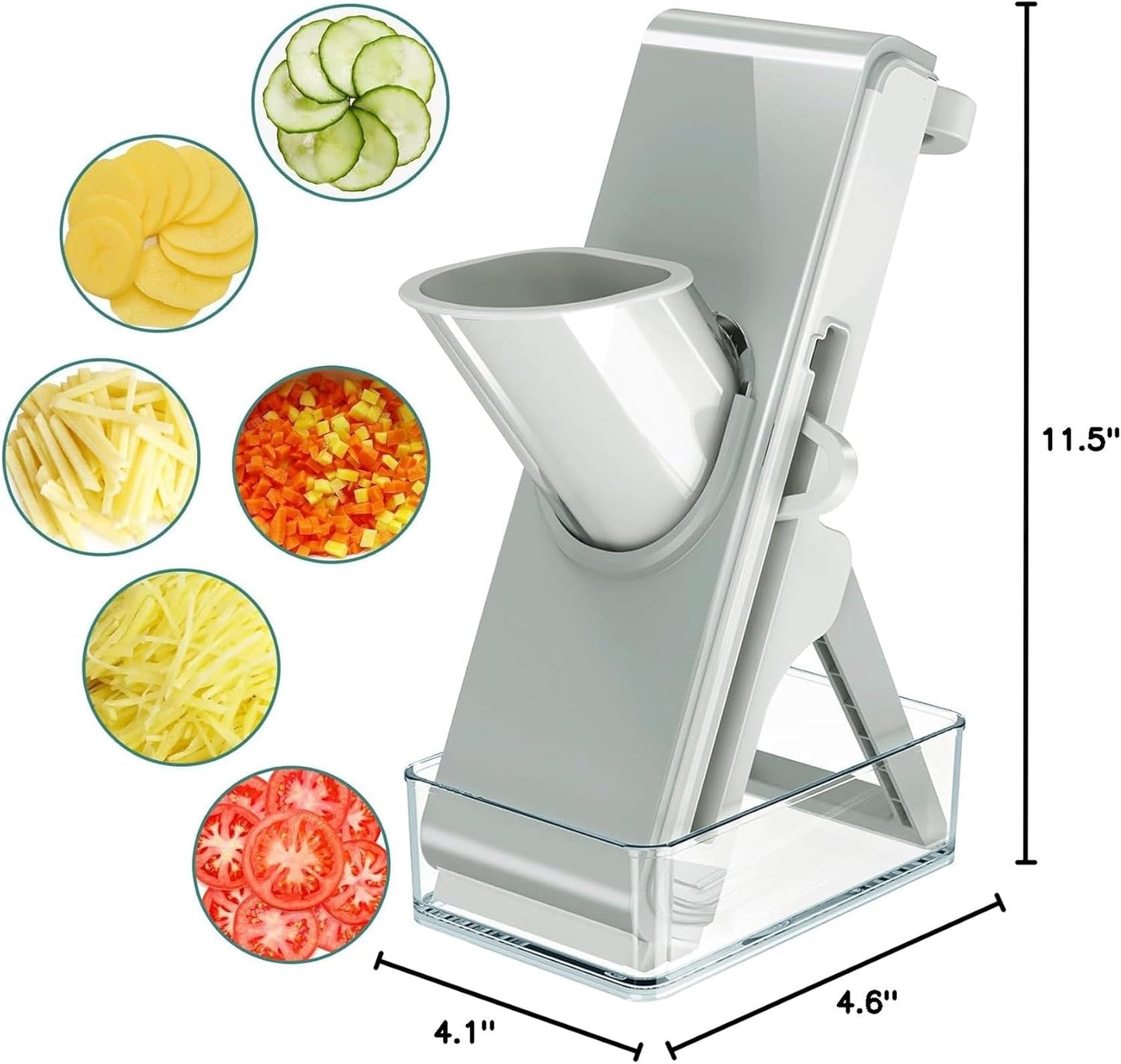 Adjustable Stainless Steel Vegetable Slicer & Chopper – Multifunctional Safe Dicer for Home & Commercial Use