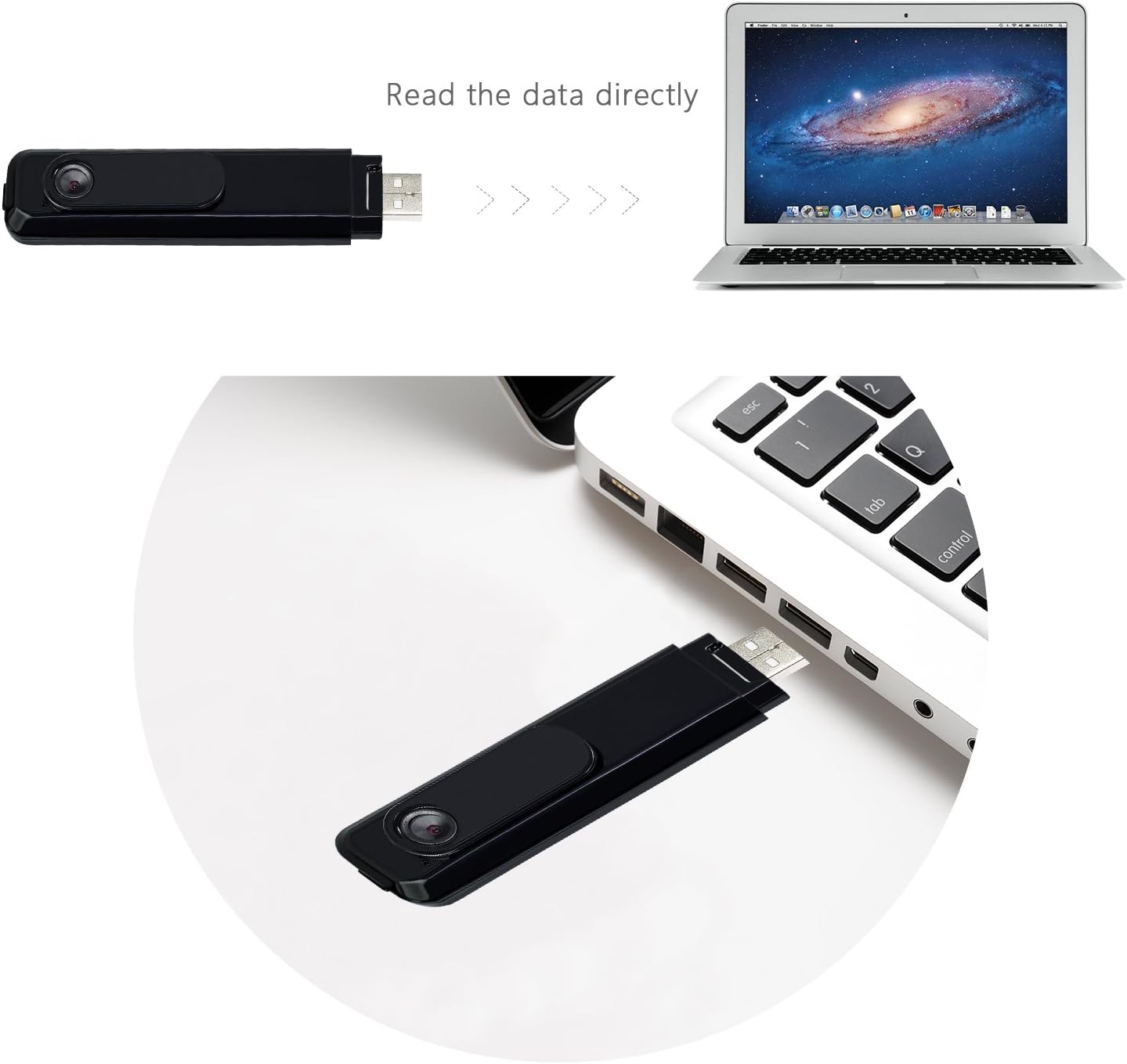 Hidden Camera Mini Body Camera HD 1080P Portable Cop Pocket Cam with Video Recorder Nanny Camera for Home Security, No WiFi Needed Indoor/Outdoor Security Guard Surveillance Camera Equipment