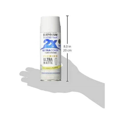 Rust-Oleum Painter's Touch 2X Ultra Cover Ultra Matte Perfect Gray Paint+Primer Spray Paint 12 oz