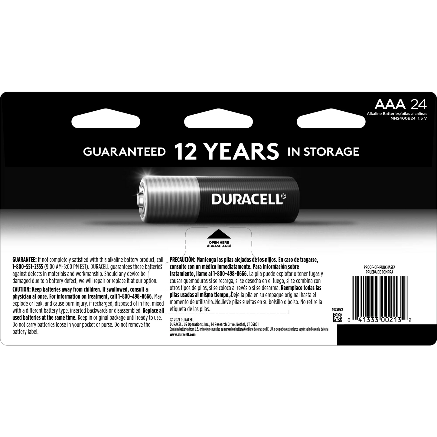 Duracell Coppertop AAA Alkaline Batteries 24/PK