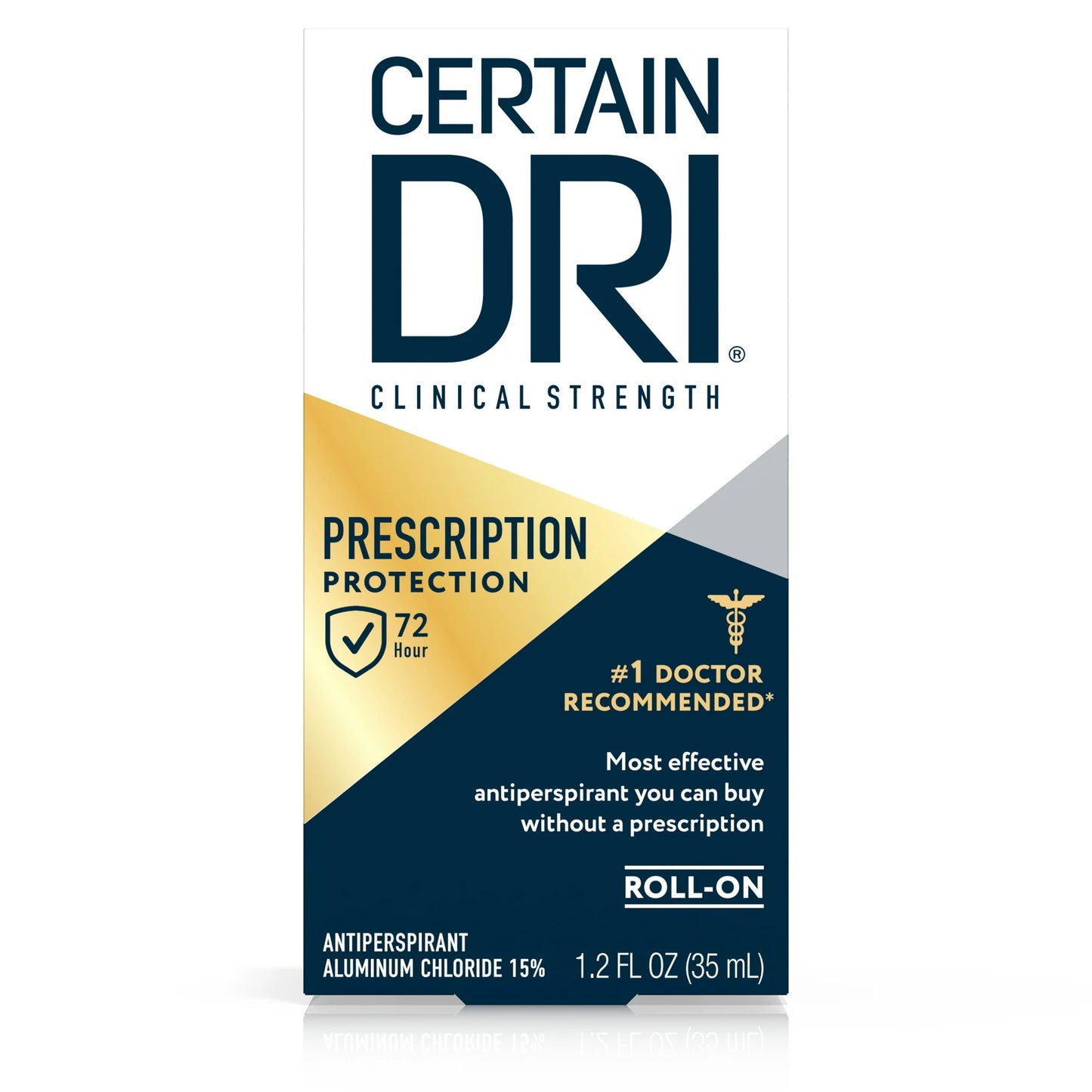 Certain Dri Prescription Strength Clinical Antiperspirant, Roll-On, 1.2 fl oz