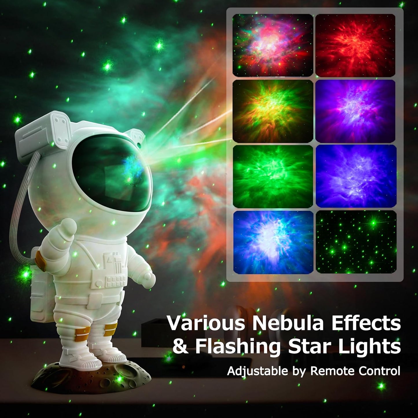 Astronaut Star Projector, Galaxy Space Projector Night Light, 360 Degree Rotation