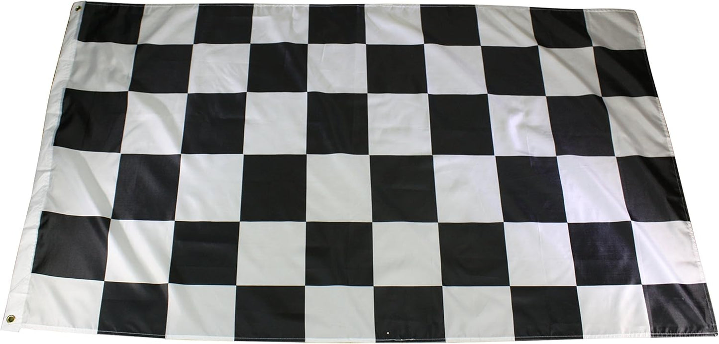 π 3x5ft Checkered Racing Flag β Black & White Banner for Race Cars, Events, and Decor