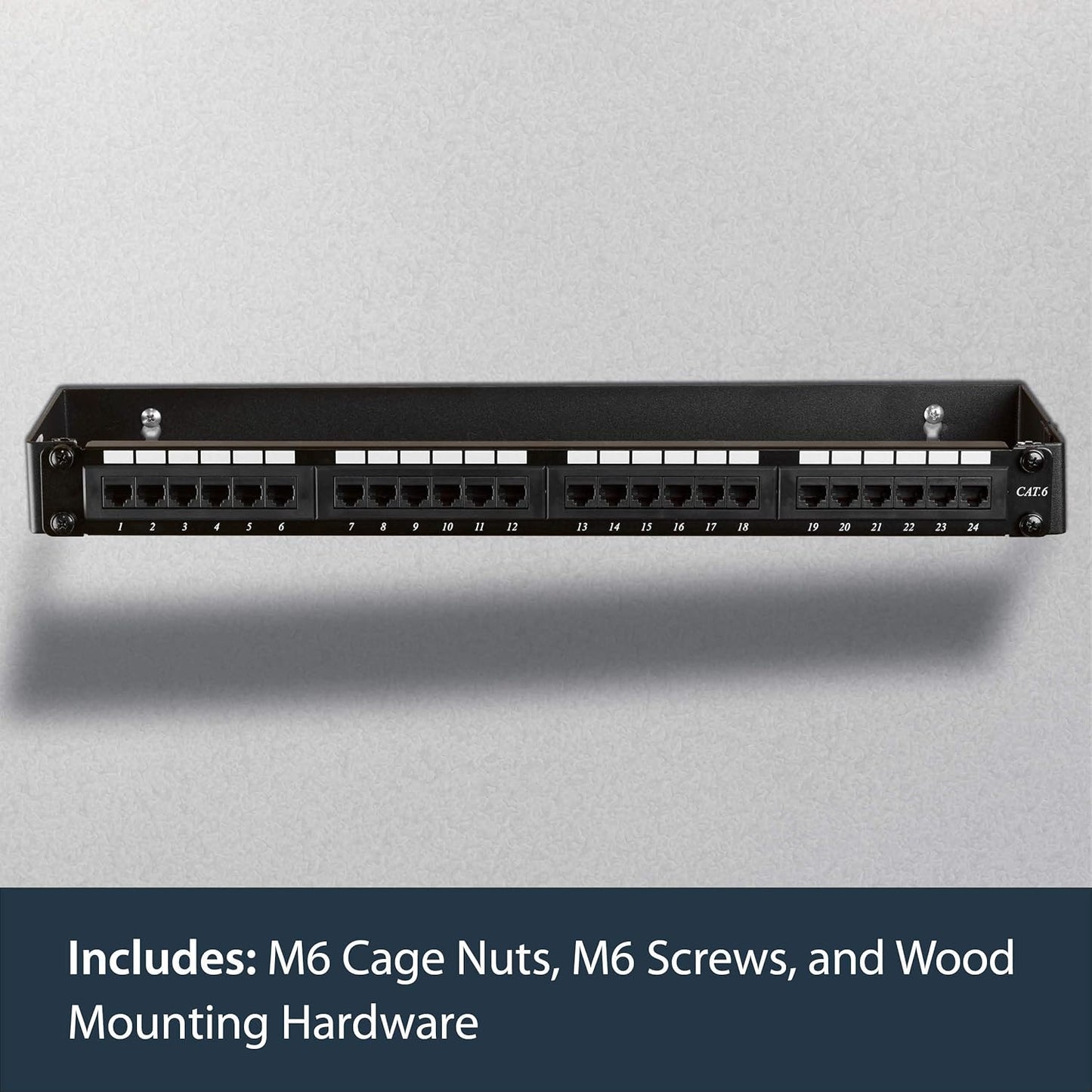 1U Hinged Wall Mount Patch Panel Bracket – 4” Deep Swing Rack | 19” Network Equipment Holder | 17lbs Capacity