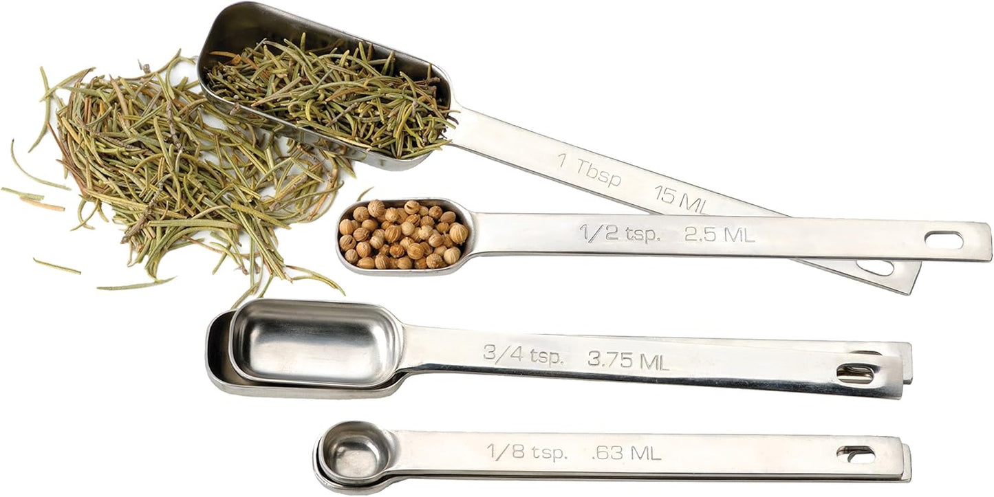 International Endurance Stainless Steel Spice Measuring Spoons, Set of 6