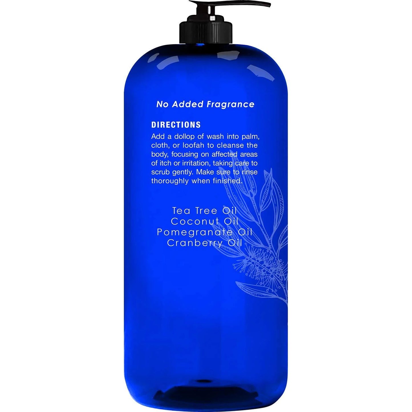 Majestic Pure Tea Tree Body wash with Mint 16 fl oz Fights Body Odor, Athlete's Foot, Jock Itch, Ringworm & Skin Irritations for Women and Men