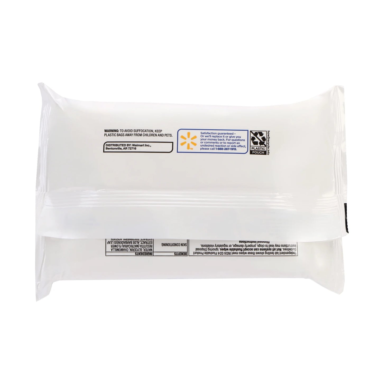 Equate Flushable Wet Wipes, Fragrance Free