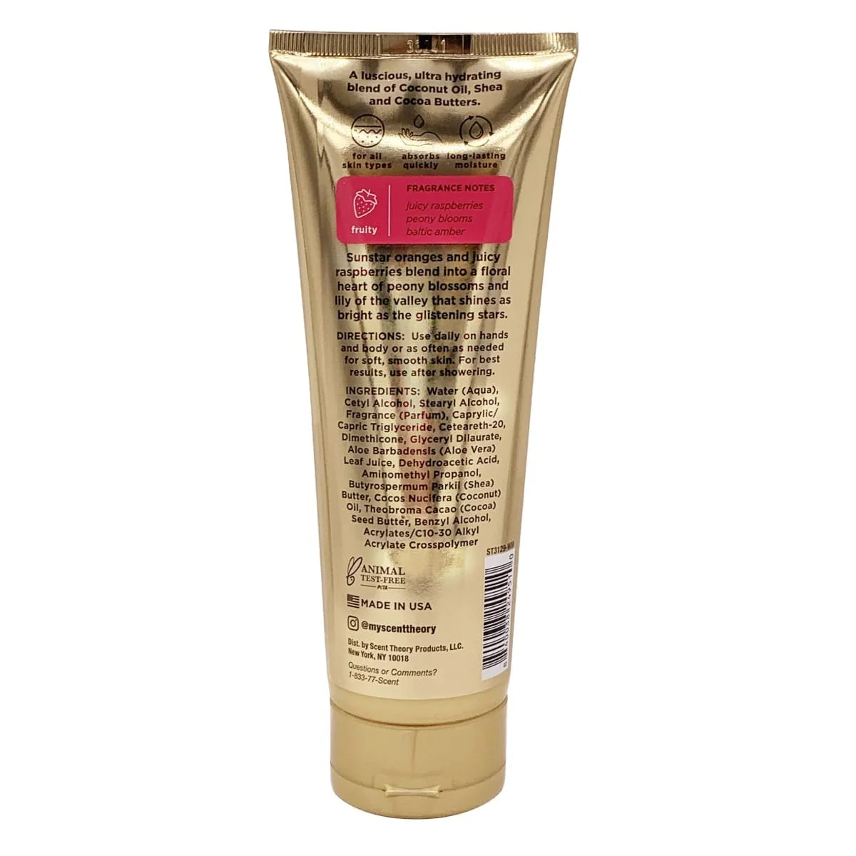 Scent Theory Hand and Body Cream with Shea Butter for All Skin Types, Shooting Star, 8 oz