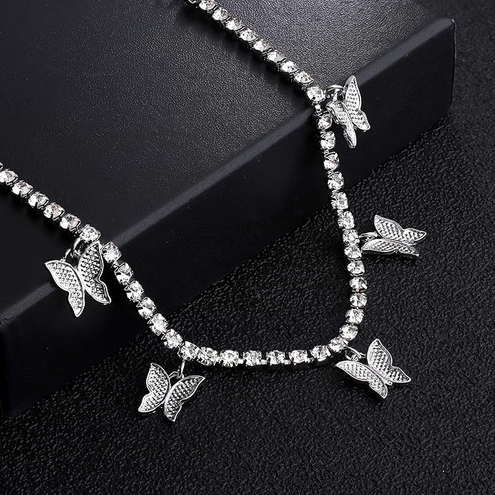 π¦ Sparkle with Grace β Rhinestone Butterfly Jewelry Set β¨