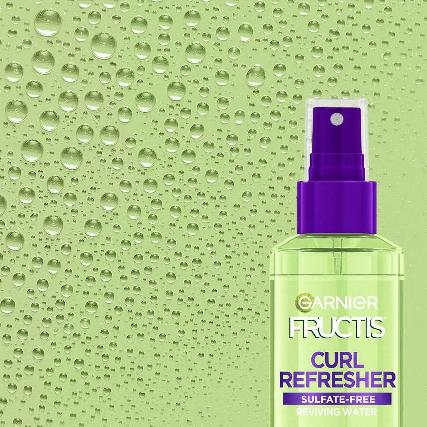 Garnier Fructis Curl Refresher Reviving Water Spray with Coconut Water for men and women, 8.5 fl oz