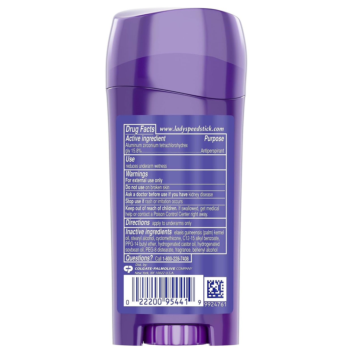 Lady Speed Stick Invisible Dry Antiperspirant Deodorant, Shower Fresh, 2.3oz