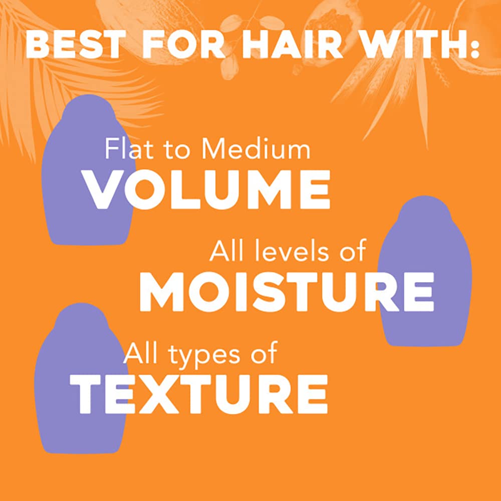 OGX Thick & Full + Biotin & Collagen Extra Strength Volumizing Shampoo & Conditioner with Vitamin B7 & Hydrolyzed Wheat Protein for Fine Hair. Sulfate-Free Surfactants for Fuller Hair, 13 Fl Oz