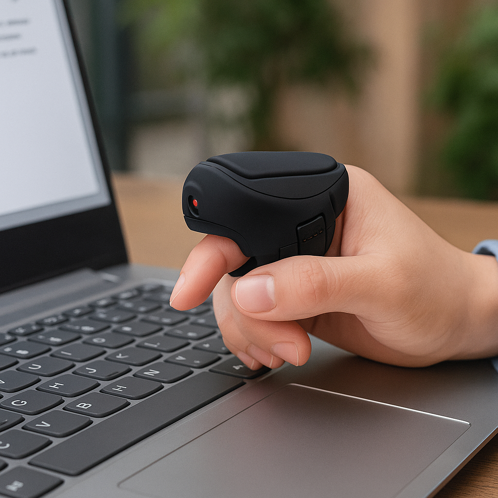 Finger Mouse, 2.4ghz Handheld Ergonomic Trackball Mouse