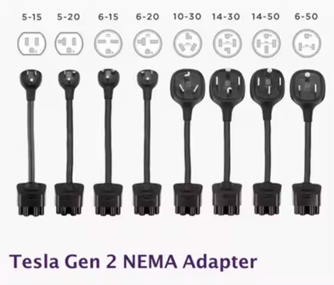 Tesla NEMA 14-30 Gen II Mobile Connector Smart Adapter
