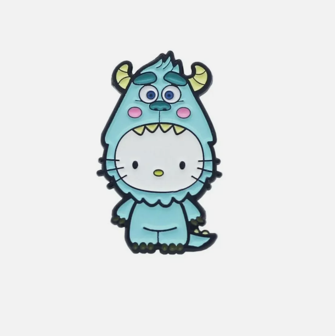 π Hello Kitty Monster Inc Enamel Pin Set β 2pcs Cute & Spooky Collectible Pins