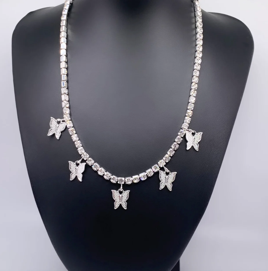 π¦ Sparkle with Grace β Rhinestone Butterfly Jewelry Set β¨