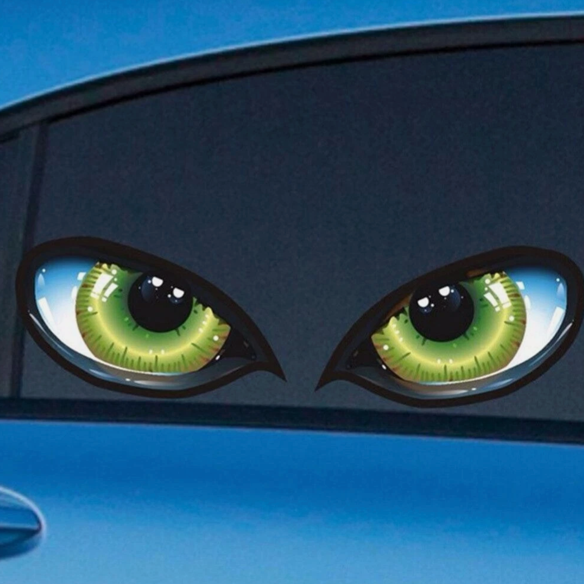 ποΈ 3D Cat Eye Car Stickers β Fierce & Fun Vehicle Decoration (2 Pcs Set)