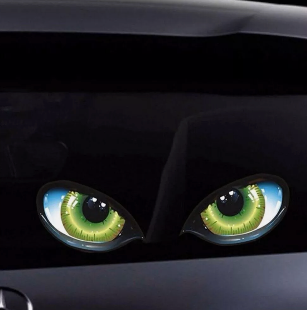 ποΈ 3D Cat Eye Car Stickers β Fierce & Fun Vehicle Decoration (2 Pcs Set)