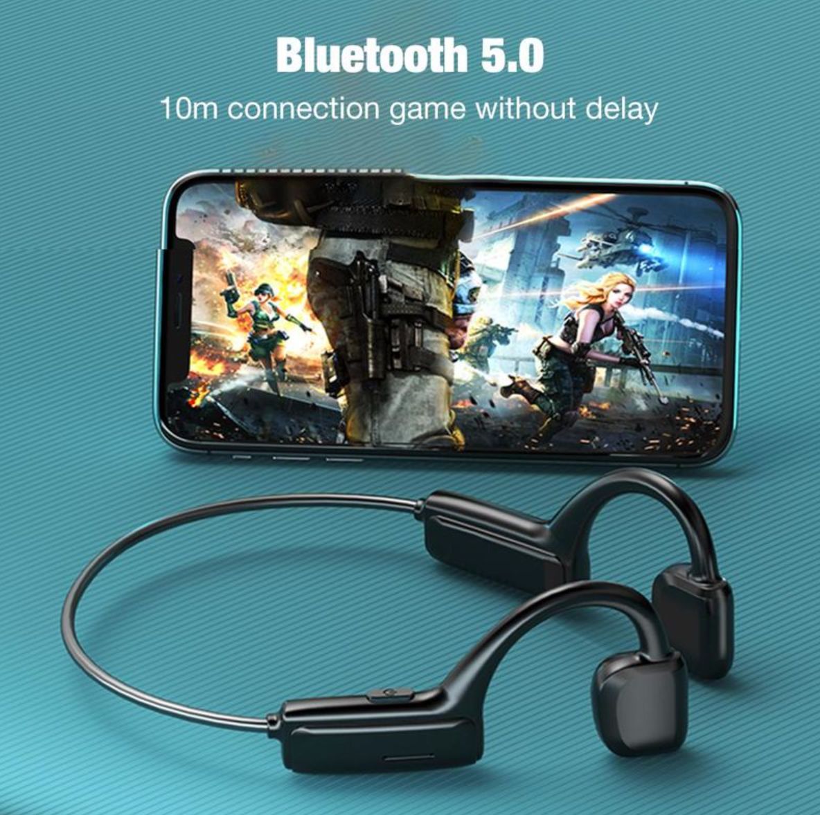 Bone Conduction Bluetooth 5.0 Headphones β Wireless Open-Ear Sport Earbuds