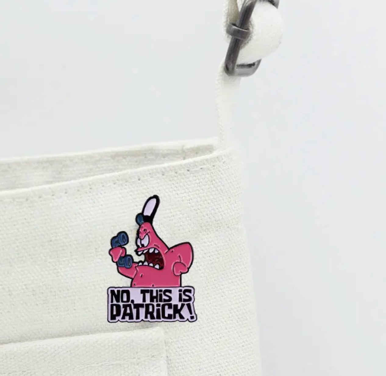π Patrick Star βNo, This is Patrick!β Enamel Pin β Funny SpongeBob Cartoon Lapel Badge