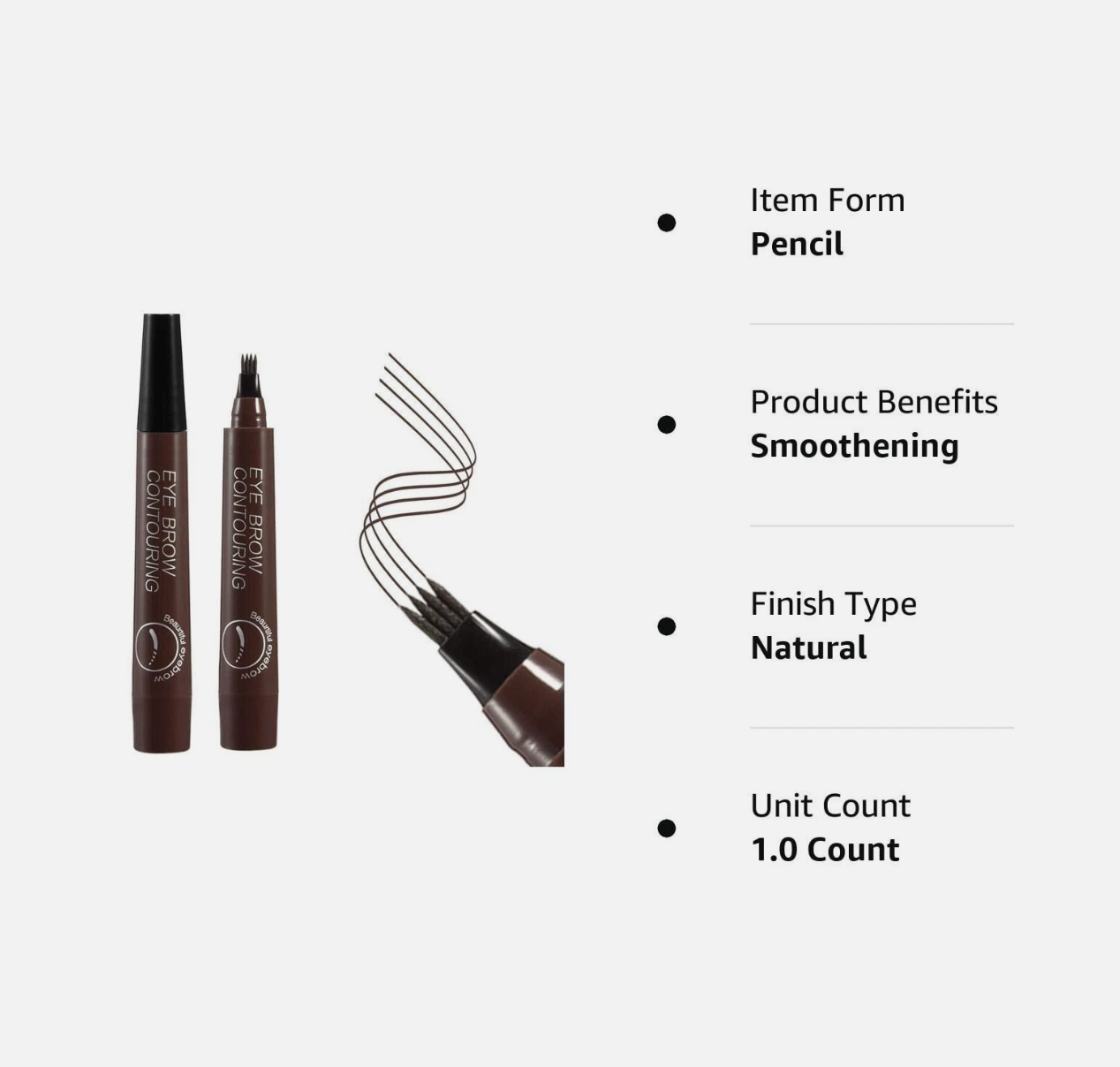 ποΈ 4 Points Eyebrow Pen - Grayish Brown (04) | Waterproof Microblading Brow Pencil